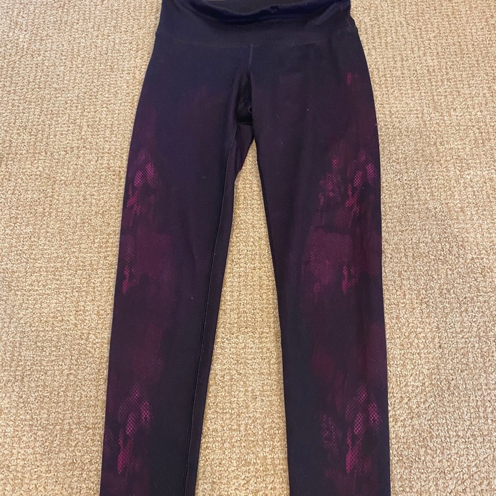 Champion burgundy snake pattern leggings